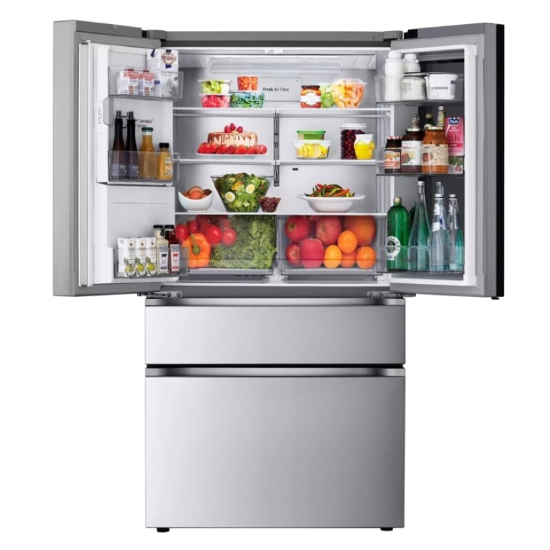 29 cu. ft. Smart InstaView® Door-in-Door® Standard-Depth MAX™ 4-Door French Door Refrigerator with MyColor™ LF29S8365S