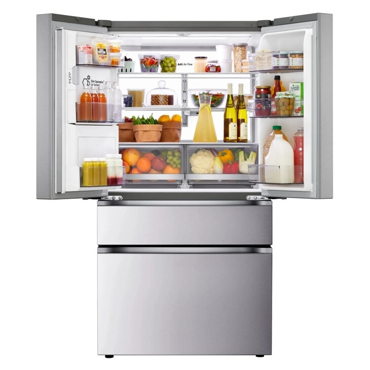 29 cu. ft. Standard-Depth MAX™ 4-Door French Door Refrigerator with Mini Craft Ice™ and Full-Convert Drawer™ LF29S9730S