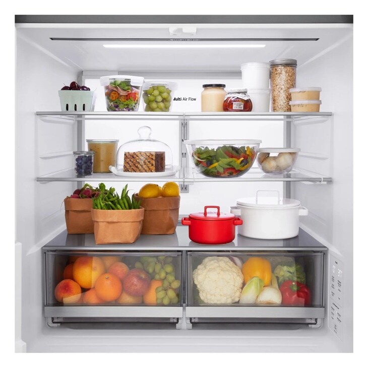29 cu. ft. Standard-Depth MAX™ 4-Door French Door Refrigerator with Mini Craft Ice™ and Full-Convert Drawer™ LF29S9730S