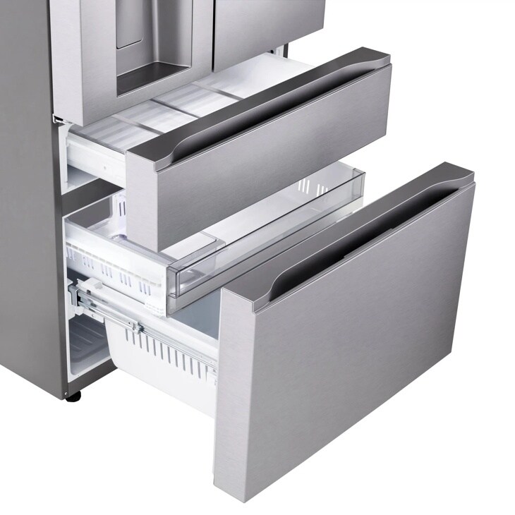 29 cu. ft. Standard-Depth MAX™ 4-Door French Door Refrigerator with Mini Craft Ice™ and Full-Convert Drawer™ LF29S9730S