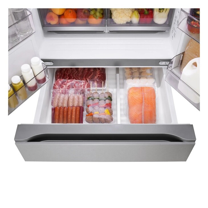 29 cu. ft. Standard-Depth MAX™ 4-Door French Door Refrigerator with Mini Craft Ice™ and Full-Convert Drawer™ LF29S9730S