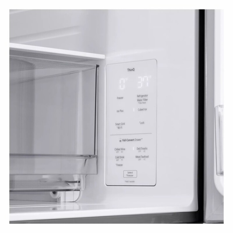 30 Cu. Ft. Smart Standard-depth Max™ 4-door French Door Refrigerator With Full-convert Drawer™ LF30S8210S