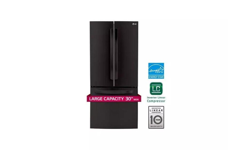 22 cu. ft. Large Capacity 30" Wide 3-Door French Door Refrigerator LFC22770SB