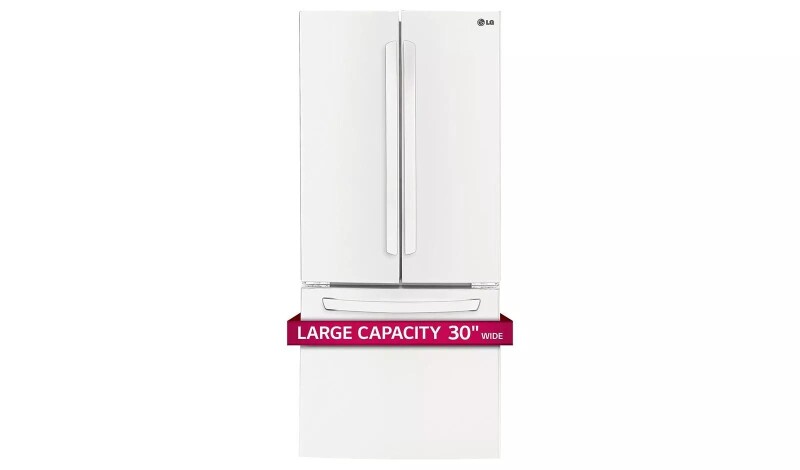 22 cu. ft. Large Capacity 30" Wide 3-Door French Door Refrigerator LFCS22520W