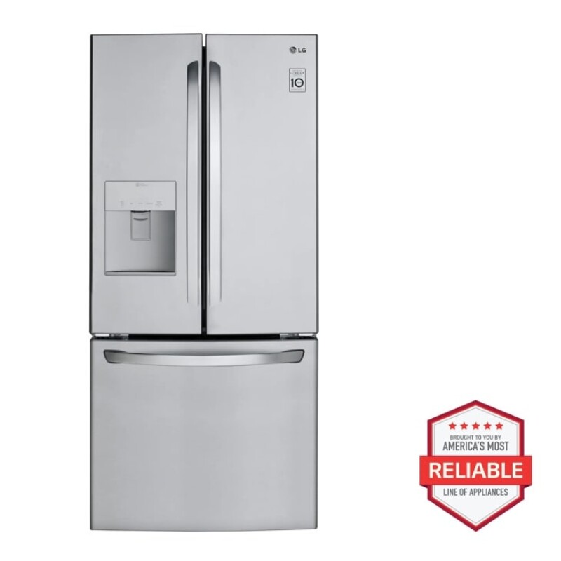 LG 22 cu.ft. Capacity 3-Door French Door Refrigerator LFDS22520S Stainless Steel LFDS22520S Picture 1