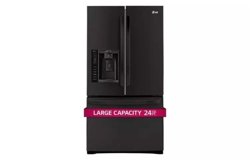 Ultra-Large Capacity 3 Door French Door Refrigerator with Smart Cooling LFX25974SB