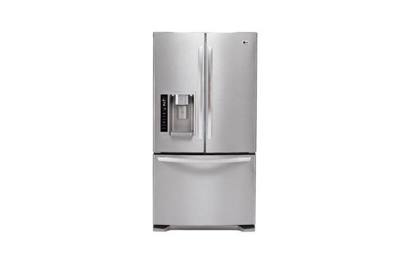 3-Door French Door Refrigerator with Ice and Water Dispenser (24.7 Cu.Ft.) LFX25975ST