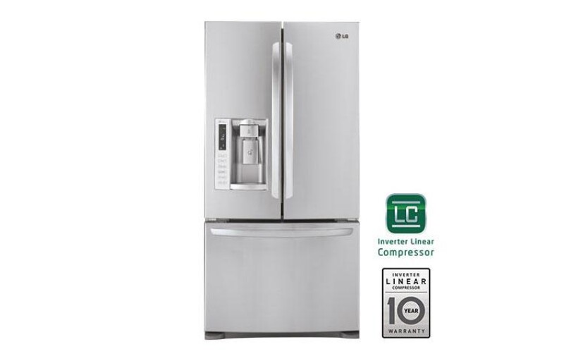 Ultra-Large Capacity 3 Door French Door Refrigerator with Ice & Water Dispenser (Fits a 33" Opening) LFX25978ST