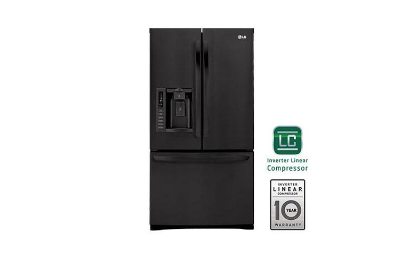 Ultra-Large Capacity 3 Door French Door Refrigerator with Ice & Water Dispenser LFX28978SB