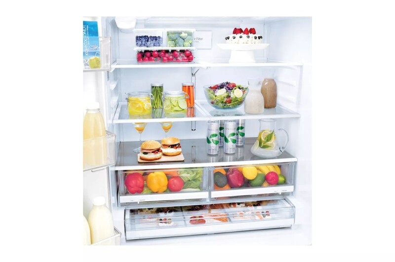 22 cu. ft. Smart wi-fi Enabled French Door Counter-Depth Refrigerator LFXC22526S