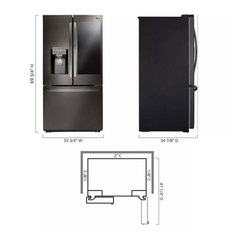 26 cu. ft. Smart wi-fi Enabled InstaView™ Door-in-Door® Refrigerator LFXS26596D