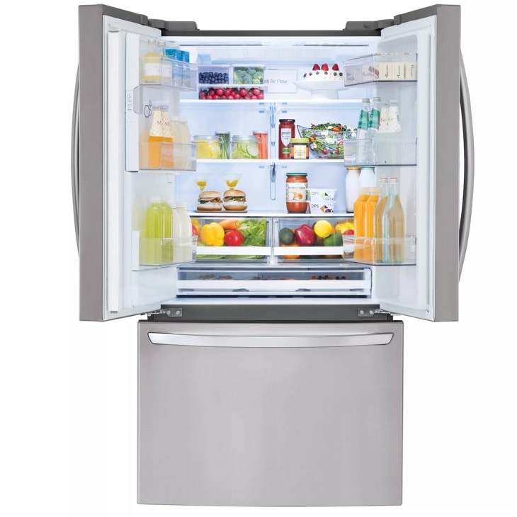 28 cu.ft 3 Door French Door, Standard Depth Refrigerator with Dual Ice Makers LHFS28XBS