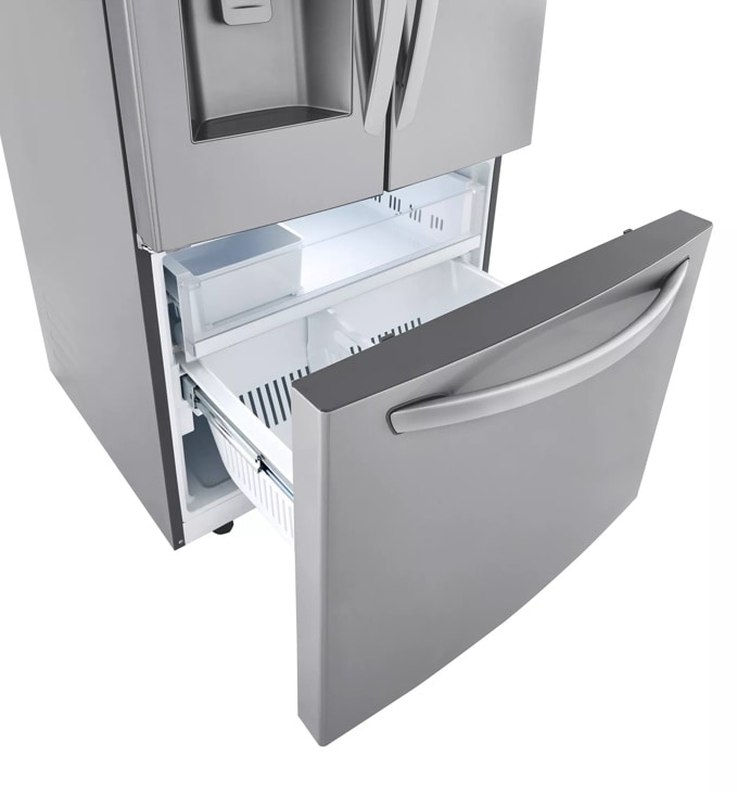 28 cu.ft 3 Door French Door, Standard Depth Refrigerator with Dual Ice Makers LHFS28XBS