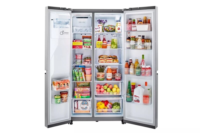 LG 27 cu. ft. Side-by-Side Refrigerator with Craft Ice™ Print Proof Stainless Steel LHSXS2706S Picture 1
