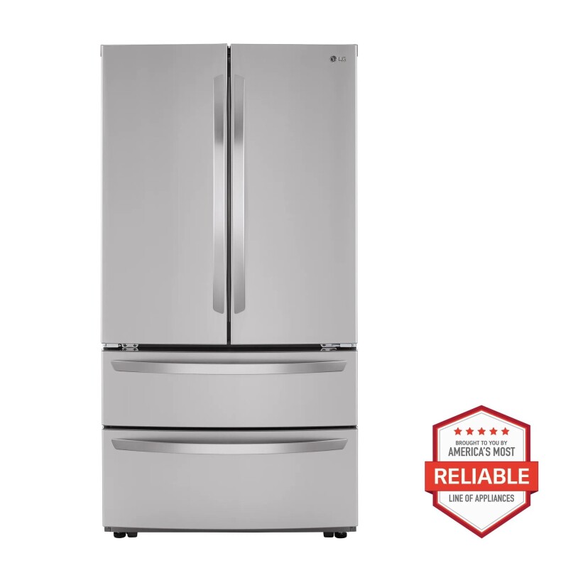 LG 27 cu. ft. French Door Refrigerator Stainless Steel LMWS27626S Picture 1