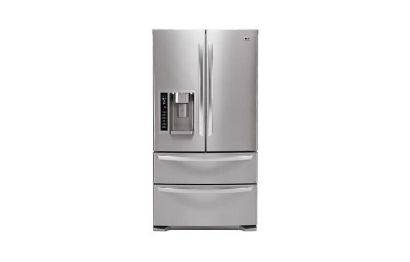 LG Large Capacity 4 Door French Door Refrigerator with Ice & Water Dispenser Stainless Steel LMX21984ST Picture 1