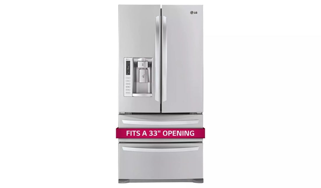 Ultra-Large Capacity 4 Door French Door Refrigerator with Ice & Water Dispenser (Fits a 33" Opening) LMX25988ST