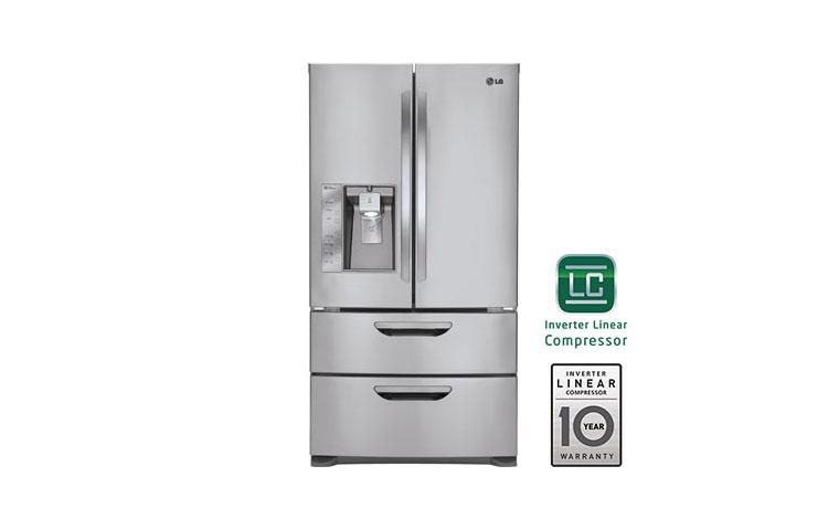 Super-Capacity 4 Door French Door Refrigerator with Double Freezer Drawers LMX31985ST
