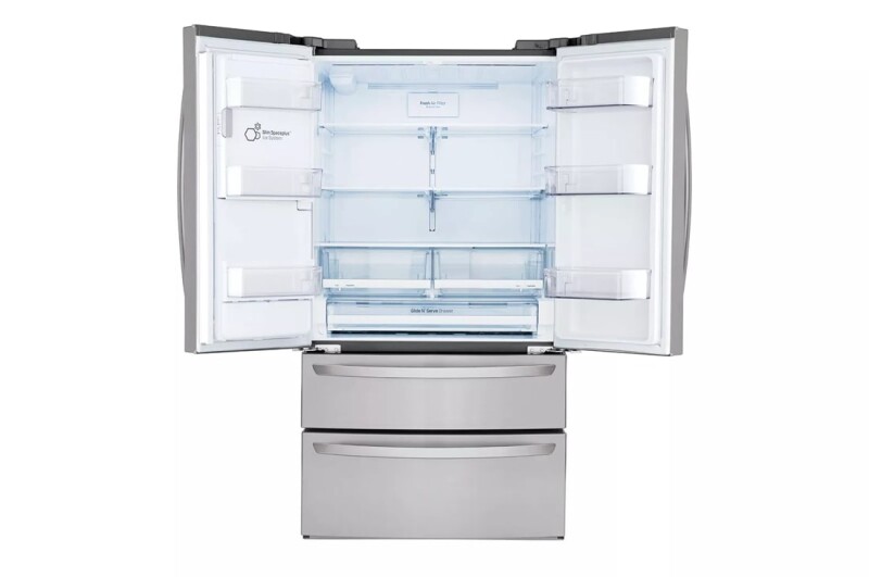 28 Cu. Ft. 4-door French Door, Standard Depth, Ice & Water, Double Freezer, Stainless Steel LMXS28626S