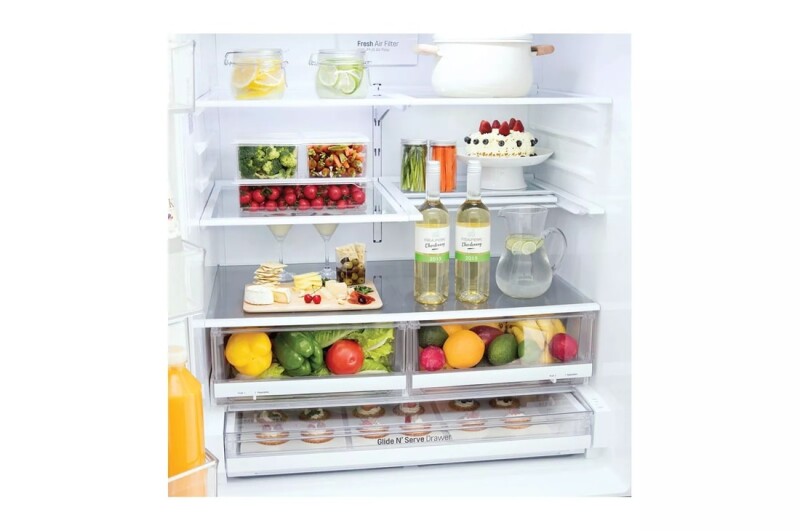 28 Cu. Ft. 4-door French Door, Standard Depth, Ice & Water, Double Freezer, Stainless Steel LMXS28626S