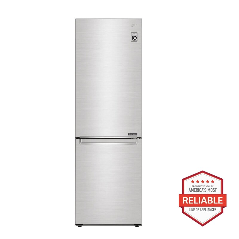 LG 12 cu. ft. Bottom Freezer Counter-Depth Refrigerator PrintProof™ Stainless Steel LRBCC1204S Picture 1