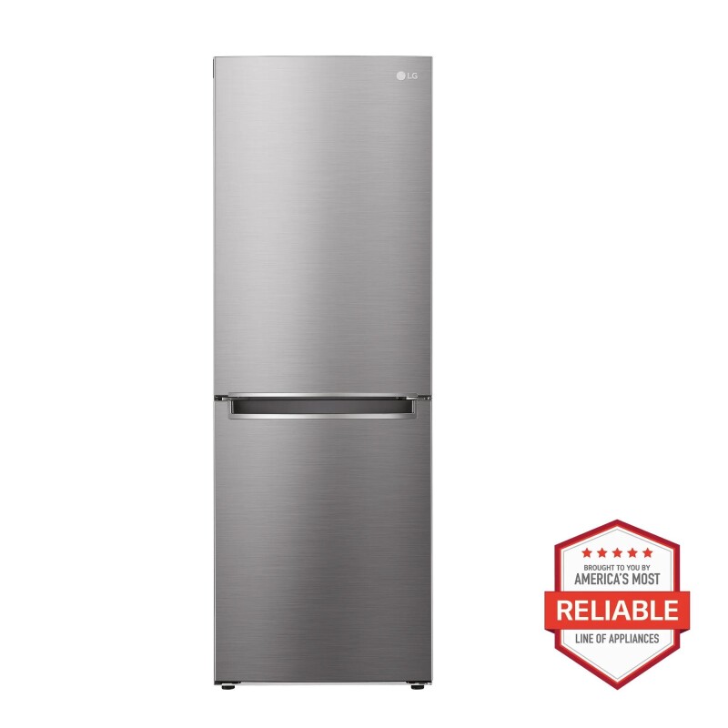 LG 11 cu. ft. Bottom Freezer Refrigerator Stainless Steel LRBNC1104S Picture 1