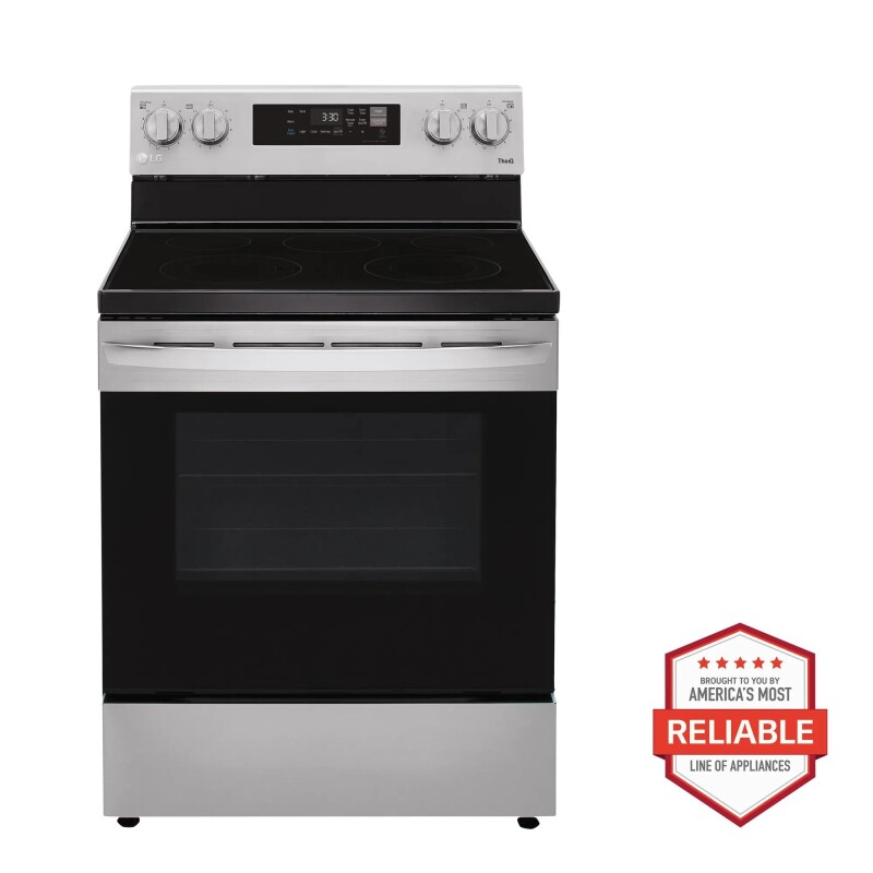 6.3 cu ft. Smart Wi-Fi Enabled Electric Range with EasyClean® LREL6321S