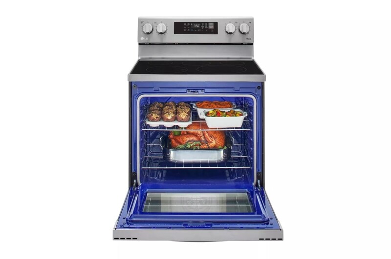 6.3 cu ft. Smart Wi-Fi Enabled Fan Convection Electric Range with Air Fry & EasyClean® LREL6323S