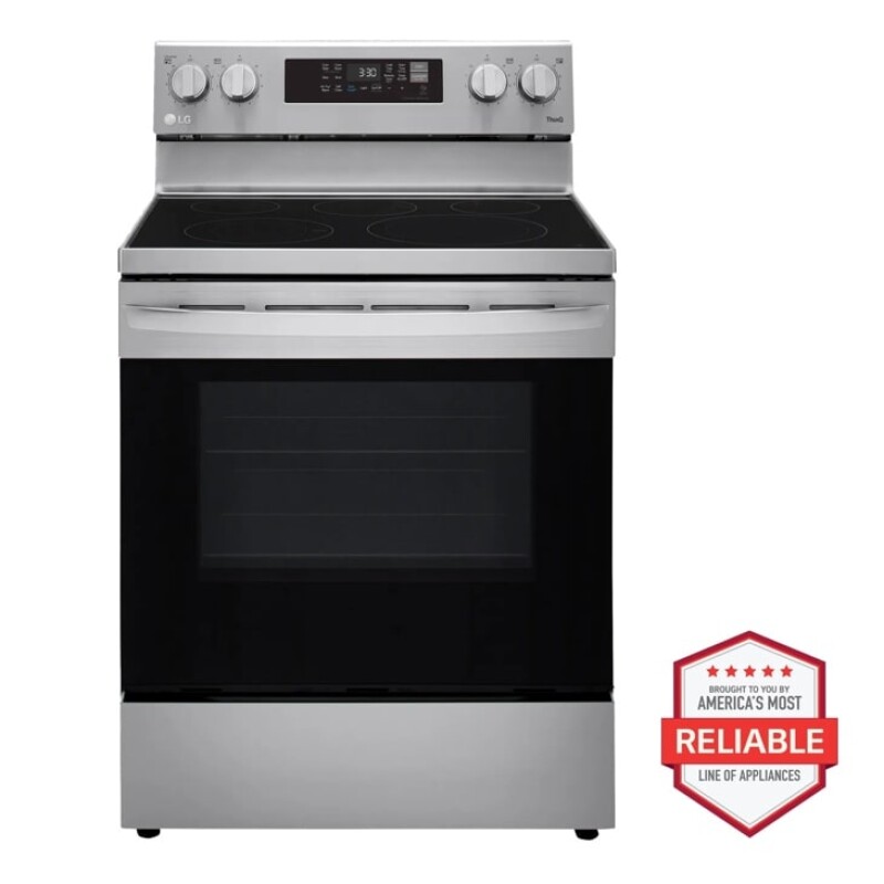 6.3 cu ft. Smart Wi-Fi Enabled Fan Convection Electric Range with Air Fry & EasyClean® LREL6323S