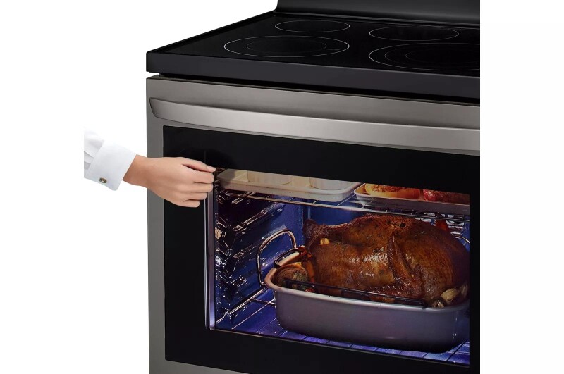 6.3 cu ft. Smart Wi-Fi Enabled True Convection InstaView® Electric Range with Air Fry LREL6325D