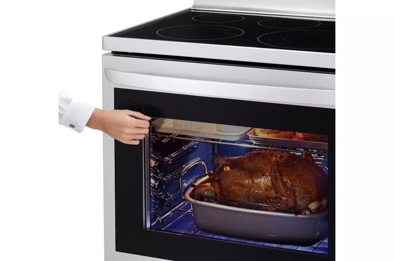6.3 cu ft. Smart Wi-Fi Enabled True Convection InstaView® Electric Range with Air Fry LREL6325F