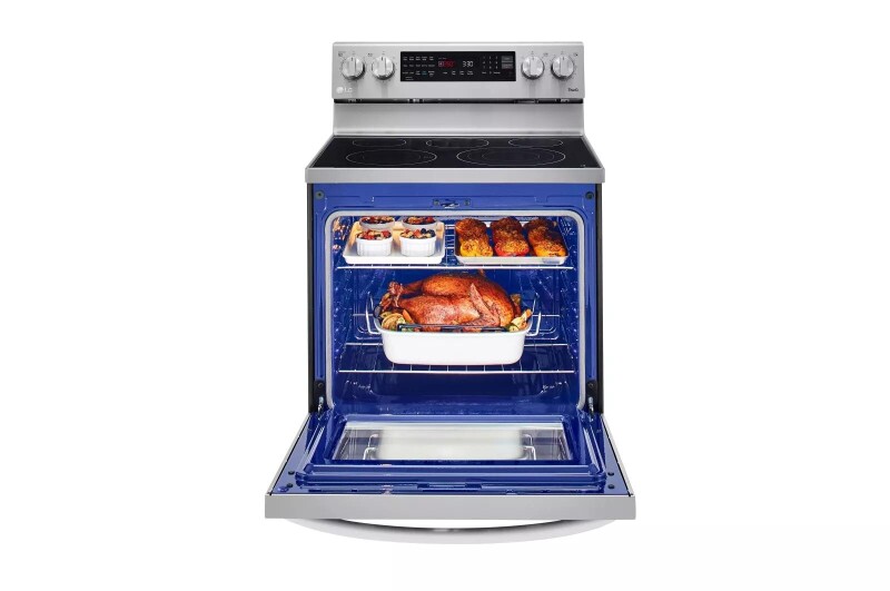 6.3 cu ft. Smart Wi-Fi Enabled True Convection InstaView® Electric Range with Air Fry LREL6325F