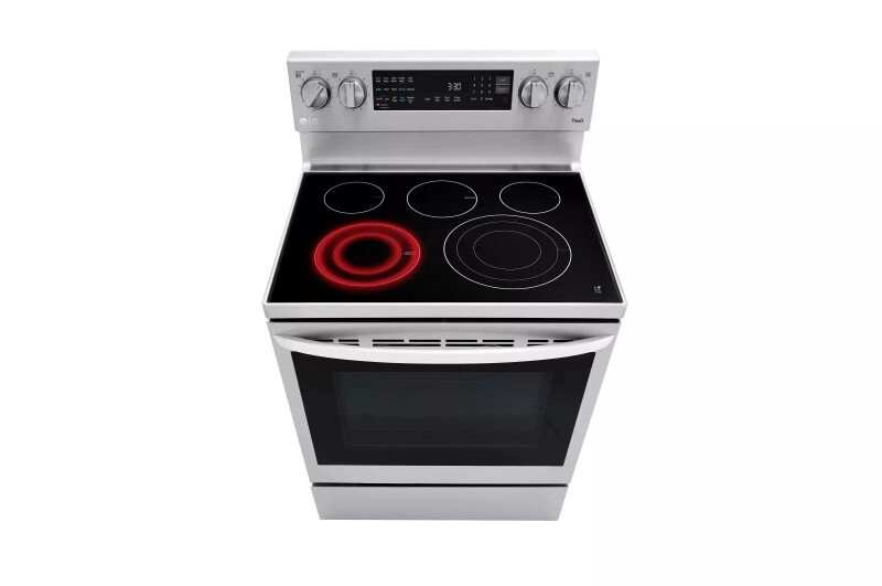 6.3 cu ft. Smart Wi-Fi Enabled True Convection InstaView® Electric Range with Air Fry LREL6325F
