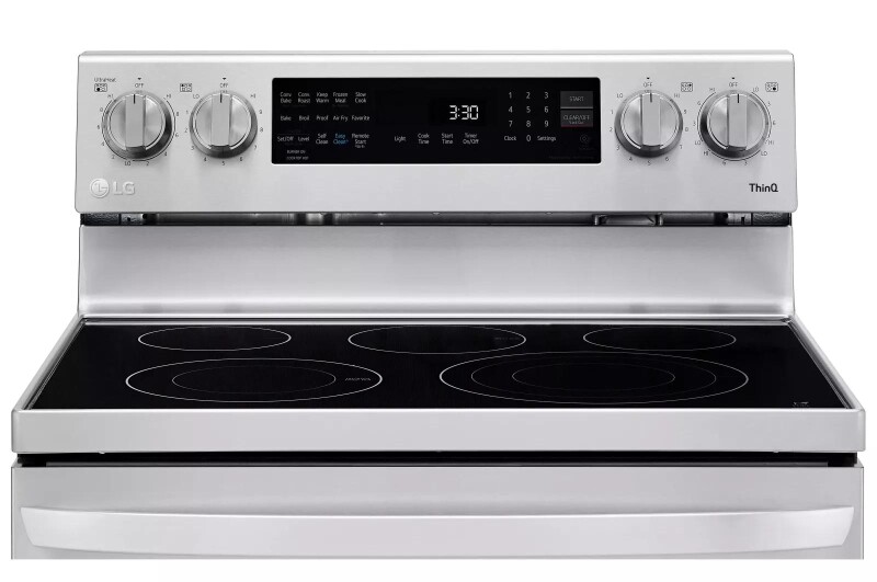 6.3 cu ft. Smart Wi-Fi Enabled True Convection InstaView® Electric Range with Air Fry LREL6325F