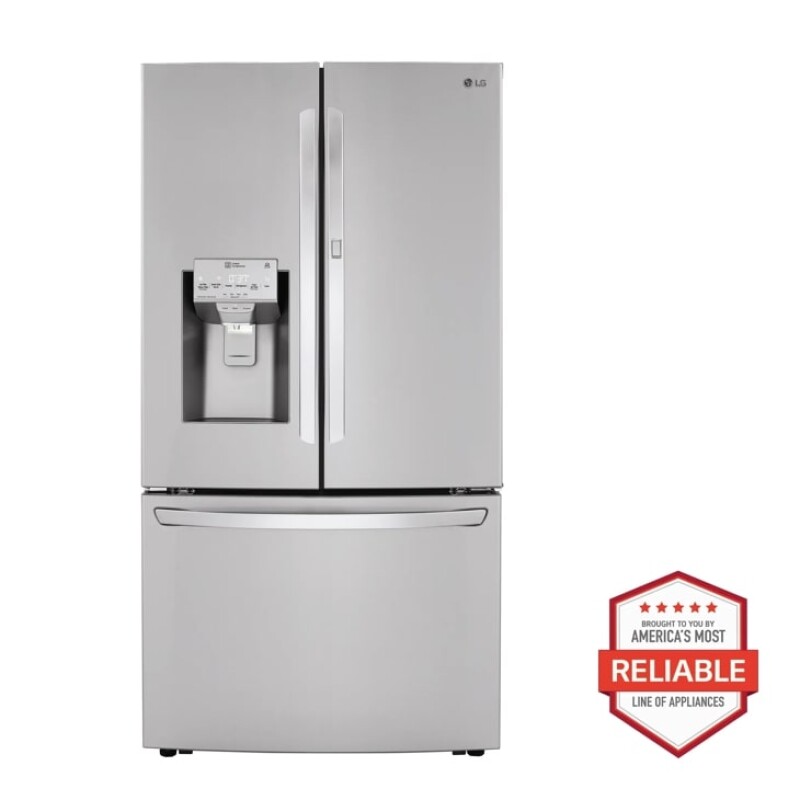 LG 24 cu. ft. Smart wi-fi Enabled Door-in-Door® Counter-Depth Refrigerator with Craft Ice™ Maker Stainless Steel LRFDC2406S Picture 1