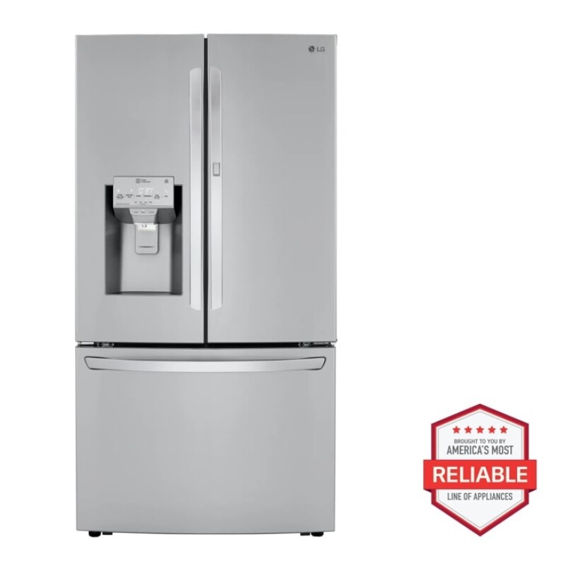 LG 30 cu. ft. Smart wi-fi Enabled Door-in-Door Refrigerator with Craft Ice Maker PrintProof Stainless Steel PrintProof Black Stainless Steel LRFDS3016S Picture 1