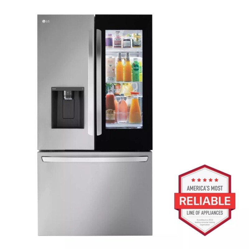 26 cu. ft. Smart InstaView® Counter-Depth MAX™ French Door Refrigerator LRFOC2606S