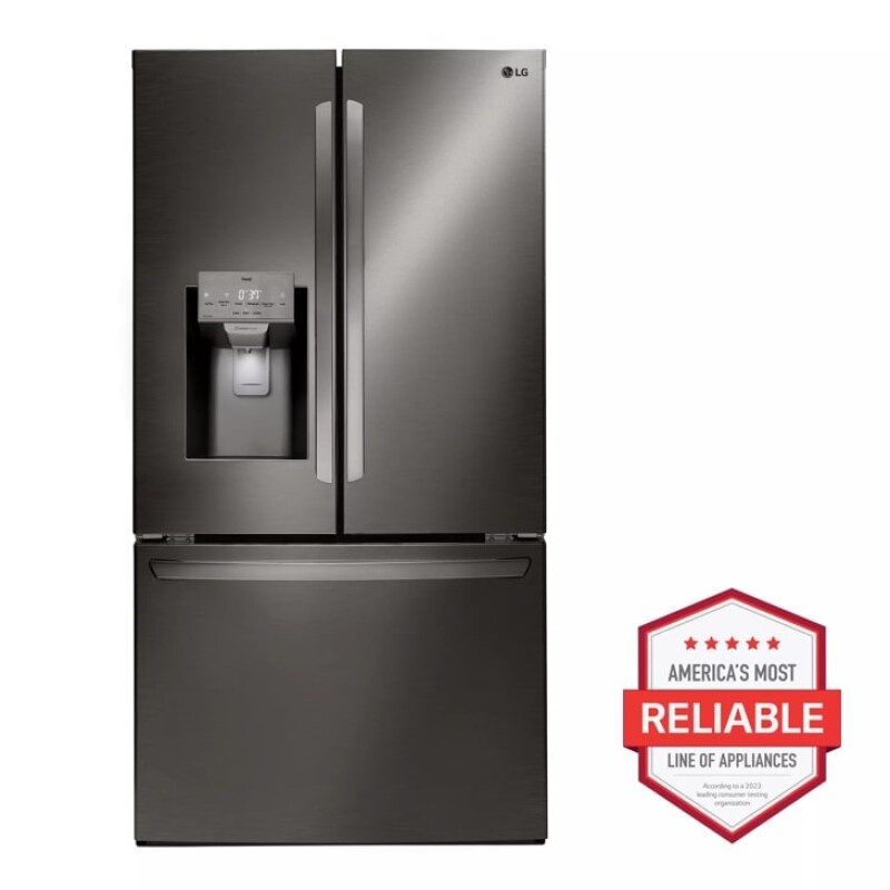 28 cu.ft 3 Door French Door, Standard Depth, Ice and Water with Single Ice LRFS28XBD