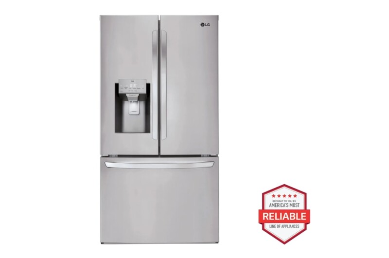 LG 28 cu.ft 3 Door French Door, Standard Depth, Ice and Water with Single Ice Stainless Steel LRFS28XBS Picture 1