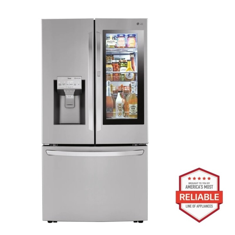LG 30 cu. ft. Smart InstaView™ Door-in-Door® Refrigerator with Craft Ice™ Stainless Steel LRFVS3006S Picture 1