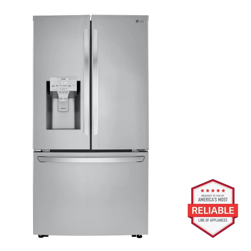 LG 24 cu. ft. Smart Counter-Depth Refrigerator with Craft Ice™ Stainless Steel LRFXC2416S Picture 1