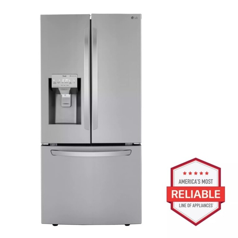 LG 25 cu. ft. Smart French Door Refrigerator with Craft Ice™ Print Proof Stainless Steel LRFXS2513S Picture 1