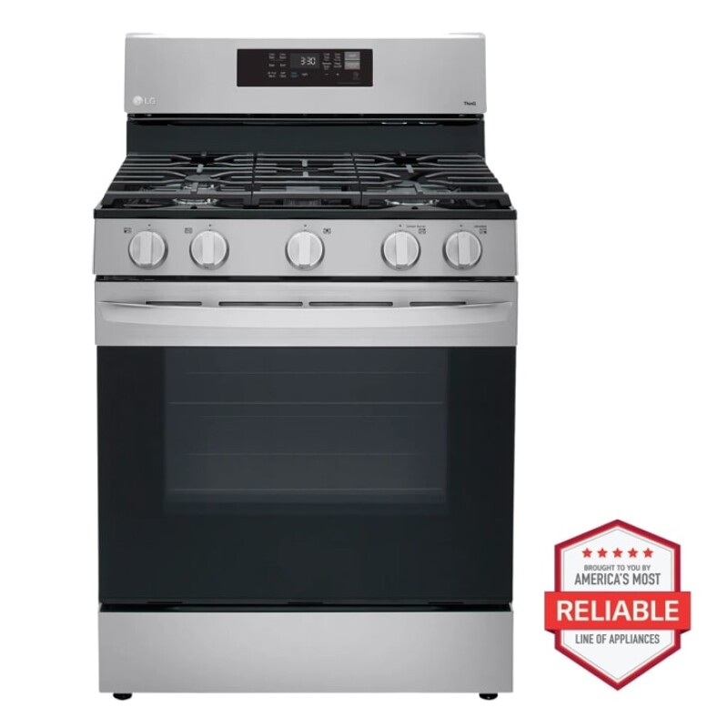5.8 cu ft. Smart Wi-Fi Enabled Fan Convection Gas Range with Air Fry & EasyClean® LRGL5823D