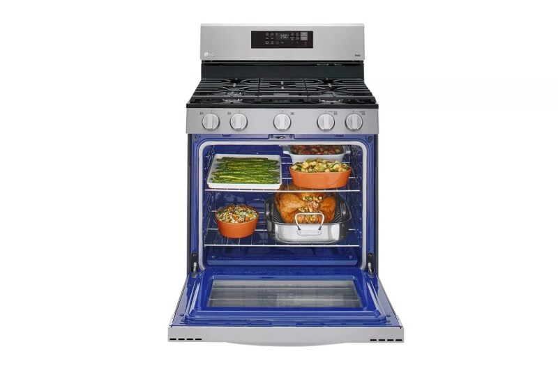 5.8 cu ft. Smart Wi-Fi Enabled Fan Convection Gas Range with Air Fry & EasyClean® LRGL5823S