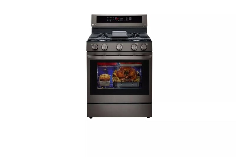 5.8 cu ft. Smart Wi-Fi Enabled True Convection InstaView® Gas Range with Air Fry LRGL5825D