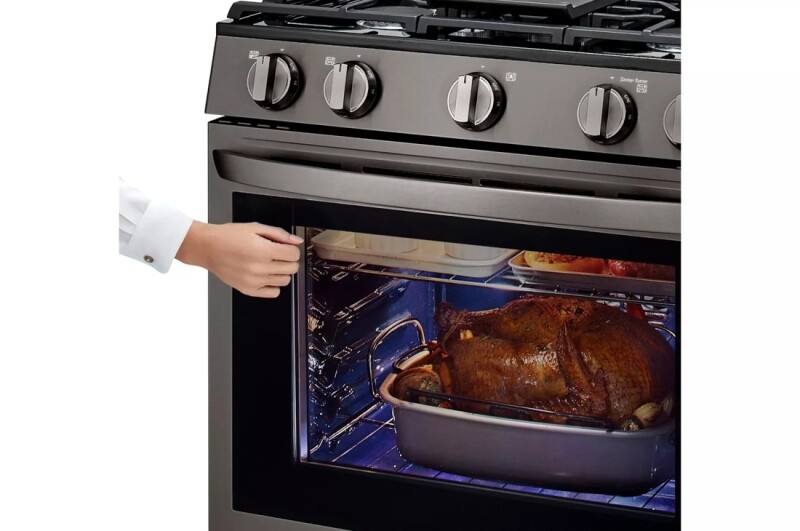 5.8 cu ft. Smart Wi-Fi Enabled True Convection InstaView® Gas Range with Air Fry LRGL5825D