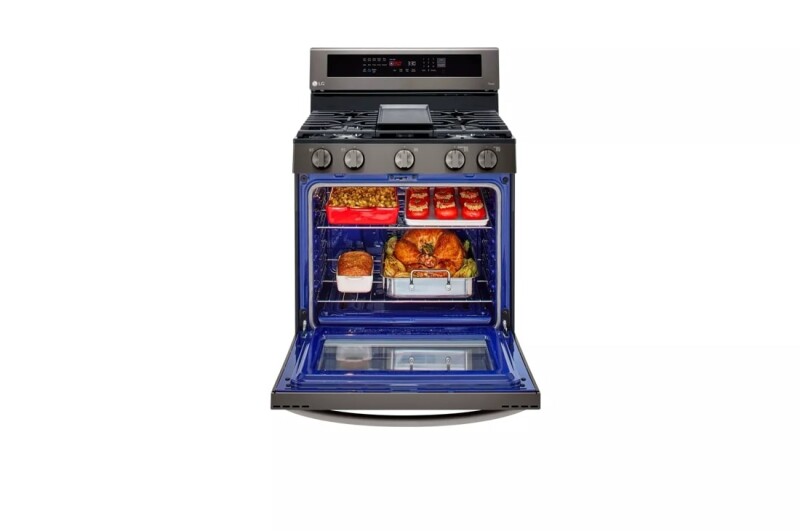 5.8 cu ft. Smart Wi-Fi Enabled True Convection InstaView® Gas Range with Air Fry LRGL5825D