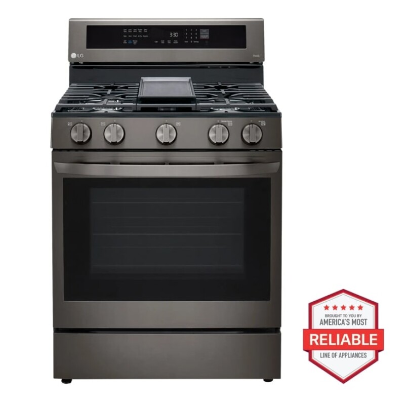 5.8 cu ft. Smart Wi-Fi Enabled True Convection InstaView® Gas Range with Air Fry LRGL5825D