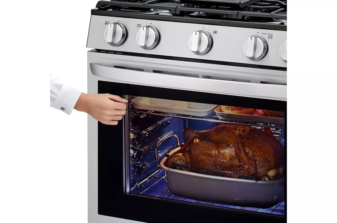 5.8 cu ft. Smart Wi-Fi Enabled True Convection InstaView® Gas Range with Air Fry LRGL5825F