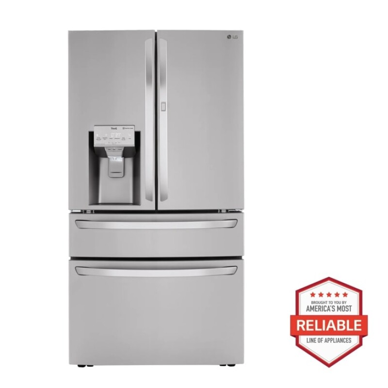 LG 23 cu. ft. Smart wi-fi Enabled Counter-Depth Refrigerator with Craft Ice™ Maker Stainless Steel LRMDC2306S Picture 1